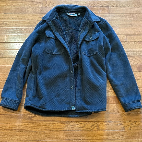 Xl black fleece lined shacket - Picture 3 of 3